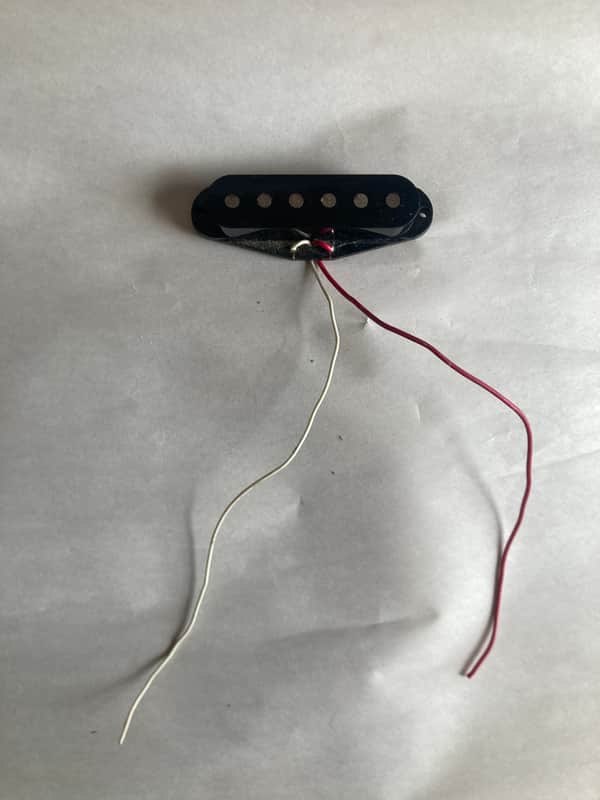 Fender American Pickup Flat Pole 80s 90s 016730 1980s 1990s - Black image 1