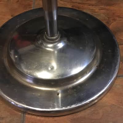 Atlas 11C Microphone Stand Vintage Silver Chrome Bottom Telescoping Boom RARE image 5