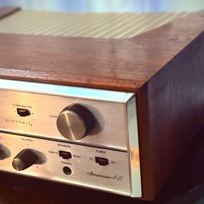 🎶✨ H.H. Scott Stereomaster LK-60 Integrated Amplifier w/ Wood Case — Phono/Input Caps Refreshed + Upgrades, Fully Working image 8