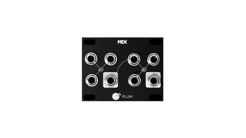 Plum  Audio MIX 1U - Unity Mixer / Precision Adder / Average Mixer 2022 Black image 1