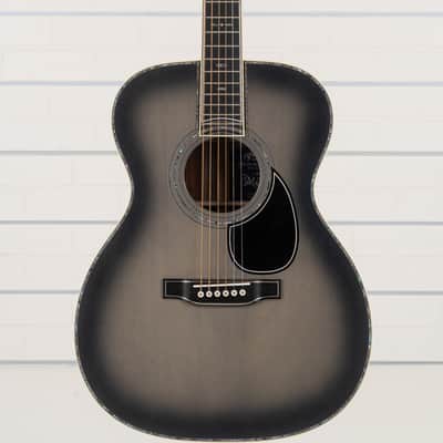 Martin OM-45 John Mayer Signature 20th Anniversary Grand Auditorium Acoustic Guitar, Solid Spruce Top, Platinum Gray Burst image 1
