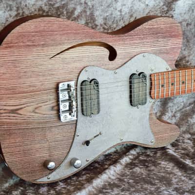 Build to order GB Liuteria Traditional Tele Semi Hollow Custom shop - grape marc image 8