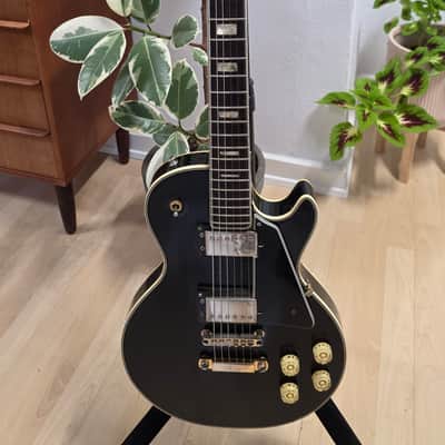1969 Jedson Les Paul Standard David Gilmour Black Heavy Relic Aged Road Worn Vintage late 60s early 70s British UK brand Made in Japan MIJ MJ RARE Singlecut LP Artist Japanese Electric Guitar Open Book Headstock image 2