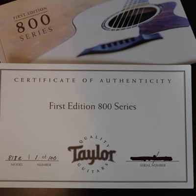Taylor 818e 2015 Acoustic Electric Guitar - First Edition (#1 of 100) image 11