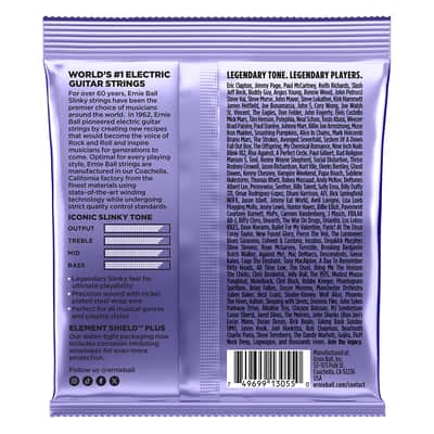Guitar Strings 9.5-48 Electric Silky Slinky 2219 Ernie Ball 100% Genuine image 2
