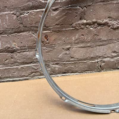 Unbranded 15" 8-Lug Drum Hoop / Rim – Chrome-Plated Steel – Vintage Replacement Part – Fair Condition image 3