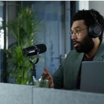Shure MV7+-W Podcast Microphone USB/XLR W/ LED Touch Panel & DSP Features-White image 6