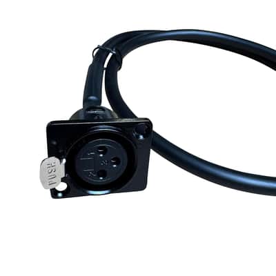 Premium XLR Pass Through Cable, No Solder, for Stage Box, Patch Panel, Floor Box - No Solder for Pro Audio Installations (Female to Male Black) image 3