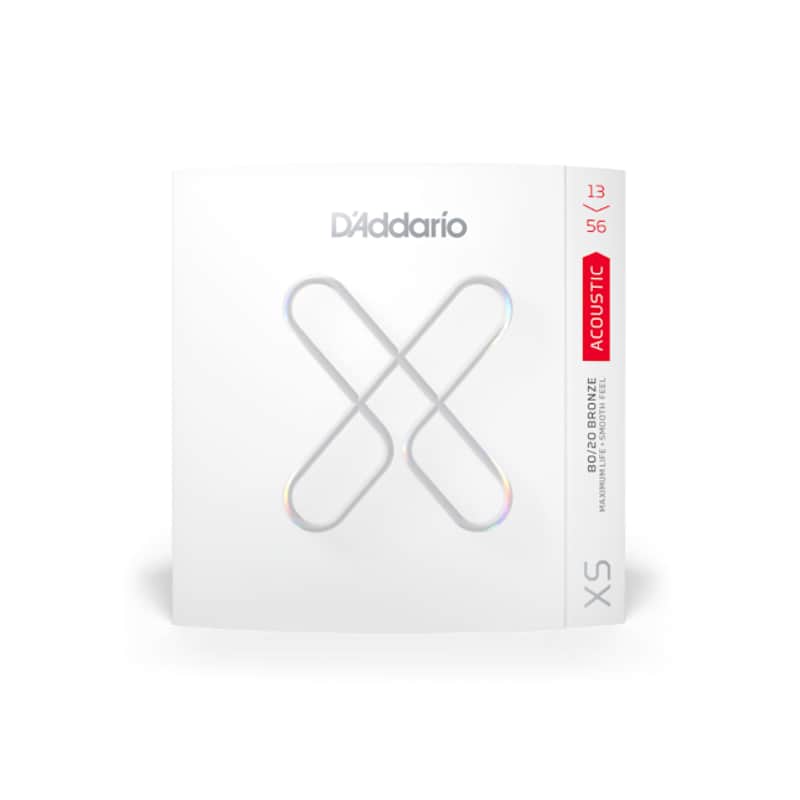 D'Addario XSABR1356 XS 80/20 Bronze Coated Acoustic Guitar Strings - Medium (13-56) image 1