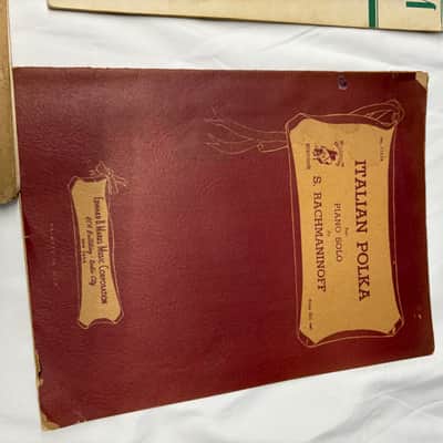 Vintage Lot of piano books -Used Antique old image 4