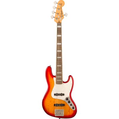 Squier Classic Vibe Active '70s Jazz Bass V 5-String Bass - Sienna Sunburst image 3