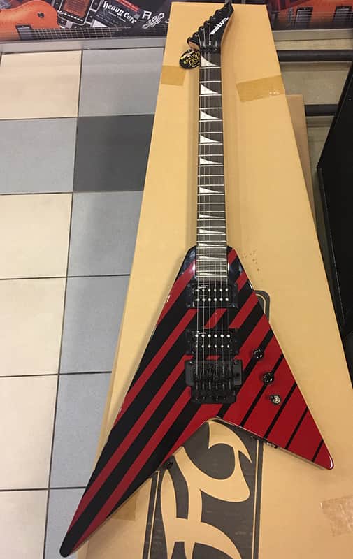 Washburn RR10 V-Tour Reissue. Brand new. Red/Black Stripes image 1