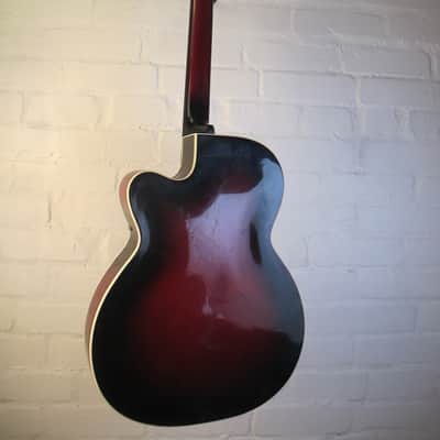 Isana "Elvis Model" 1958 Redburst, built by Josef Sandner. Archtop image 9
