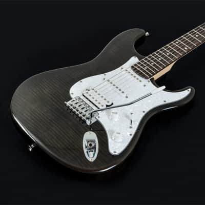 Washburn SDFTB Sonamaster Deluxe Electric Guitar - Trans Black image 11