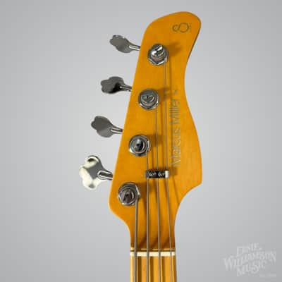 Sire Marcus Miller P6-4 String Bass Guitar, Maple Fingerboard, Surf Green Metallic image 7