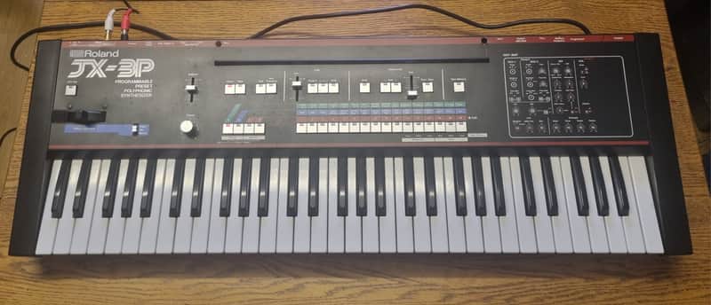 Roland JX-3P 61-Key Programmable Preset Polyphonic Synthesizer 1983 - 1985 - Black image 1