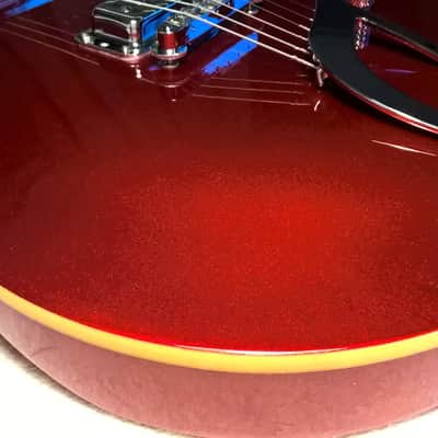 Guild DeArmond M-68 -- 2001; Red Sparkle Finish; Brand New Vintage-Style PUs & Chrome Dome Knobs image 18