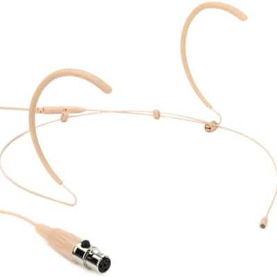 Galaxy Audio HSM8-OBG-4SHU Omnidirectional Earset Microphone with Shure Wireless Connector - Beige image 1