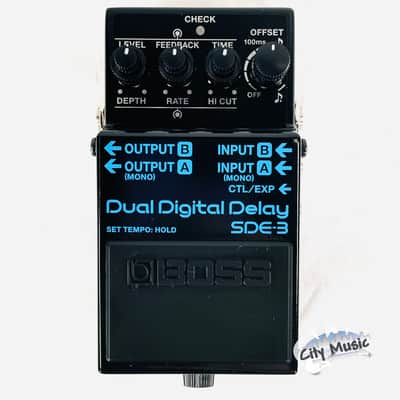 Used Boss SDE-3 Dual Digital Delay Guitar Effects Pedal ♫