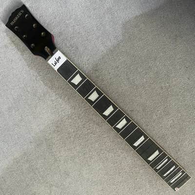 Black DIY Maple Wood Guitar Neck and 22 Frets Rosewood Fretboard image 1