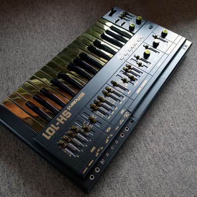 Roland SH-101  black & gold custom by ghostinmpc image 13