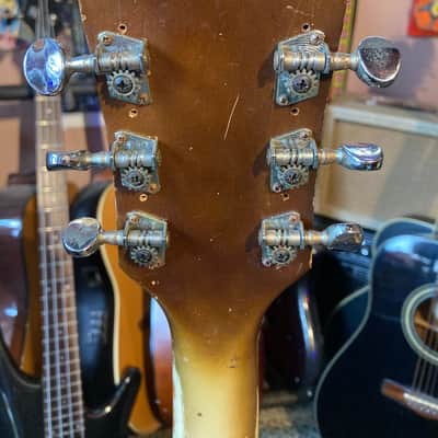 Truetone (Kay) Archtop with factory DeArmond Pickup  1950s Light Burst image 6