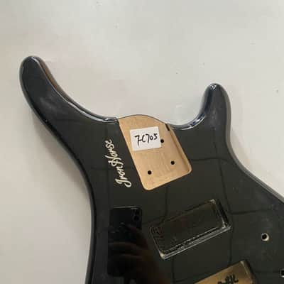 Black Solid Basswood Harley Benton 4 String Bass Body image 8