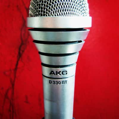 Vintage 1970's AKG D330BT / D320B dynamic hyper cardioid microphone Low Z w mic clip Tears For Fears ABBA Shure SM58 # 1 image 11