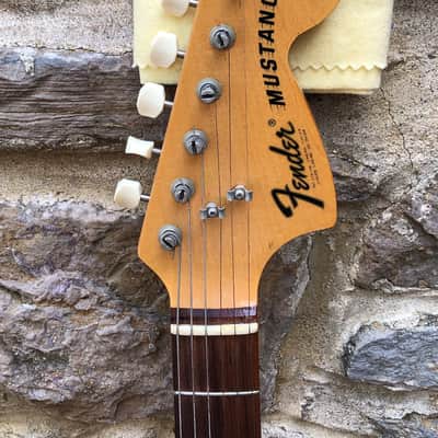1973 Fender Mustang Competition Candy Apple Red image 7