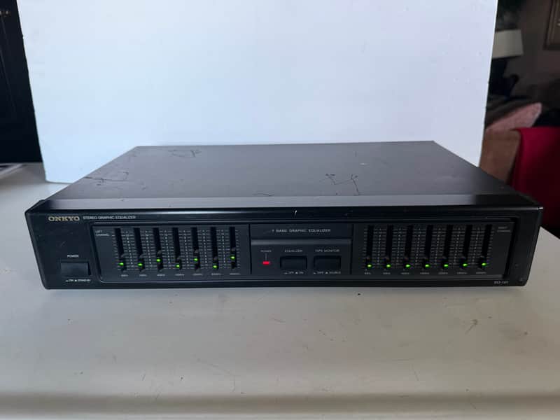 Onkyo EQ-101 7-Band Stereo Graphic Equalizer 1990s - Made in JAPAN image 1