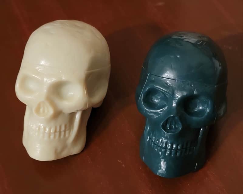 Beadbrain Skull Shakers Percussion Maraca Green White *LOT OF 2* NEW image 1
