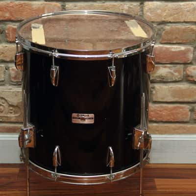 Yamaha 16" Tour Custom 8000 - solid black floor tom 16"x16 image 1