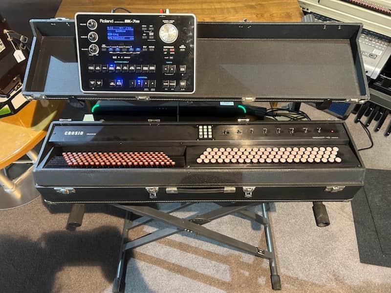 Clavier midi touches bouton CROSIO + Roland BK-7m image 1