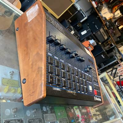 Oberheim DMX 8-Voice Drum Machine 1981 - Blue with Wood Sides image 3