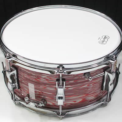 Ludwig Legacy Mahogany 6.5" x 14" Snare Drum w/ VIDEO! Vintage Pink Oyster 3-Ply image 4