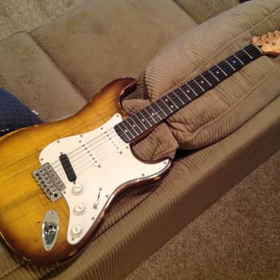 USA Made Relic Style Stratocaster Partscaster w/ Vintage Dual Hotrail image 6