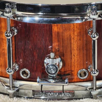 JT Custom Drums 14x5" Solid Padauk Stave Snare 2022 Natural image 16