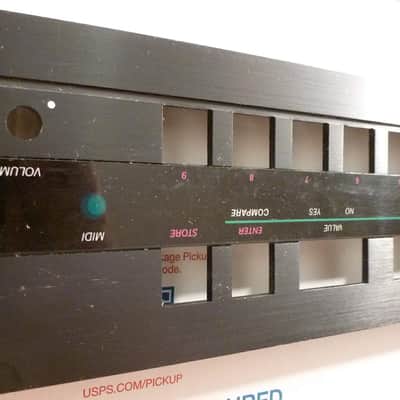 Kurzweil 1000 PX Plus Professional Expander Front Panel w/clear plastic strip repair part GOOD Cond. image 10