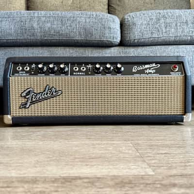Fender Bassman 2-Channel 50-Watt 2x12" Piggyback Guitar Amp 1964 - 1966 Black Panel image 24