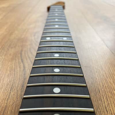 Telecaster Compatible Roasted Flame Maple and Rosewood Pro Guitar Neck Gloss image 5