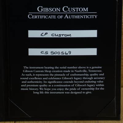 Gibson Custom Les Paul Custom Alpine White Ebony Fingerboard CS500569 image 7