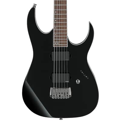 Ibanez RGIB21BK Iron Label Baritone Electric Guitar, Black image 1