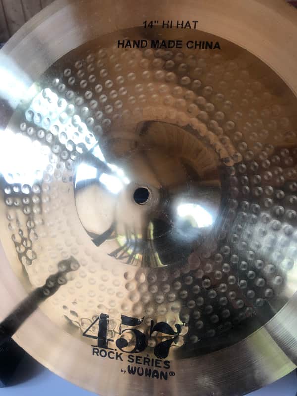 Wuhan 457 Rock Series 14" Hi Hat Cymbals image 1