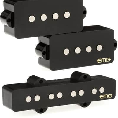 EMG GZR-PJHZ Geezer Butler Signature P/J Bass Pickup Set - Black image 2