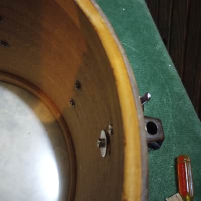WFL/Ludwig 15"(diameter)x12"(depth) Floor Tom 1950's/60's - Red Paint image 15