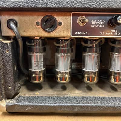 1963 Blackface Fender Showman Guitar Amp Head image 6