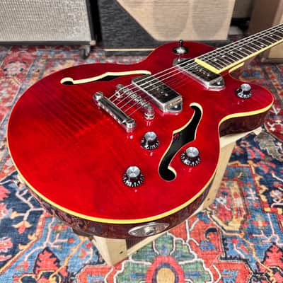 Epiphone Wildkat Studio Flame Top Semi Hollow P90s 2015 w/OHSC image 8