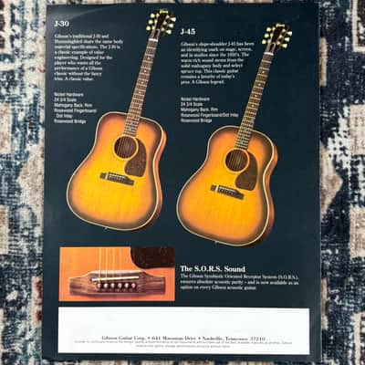 Gibson The Legend Lives On Acoustic Guitar Catalogue! E11 image 2