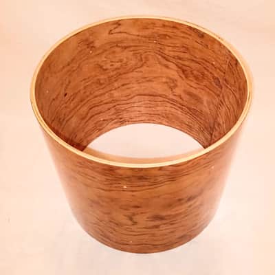 UNMARKED BUBINGA/MAPLE/BUBINGA 14X12"  - CLEAR GLOSS BUYER SHIPS image 3
