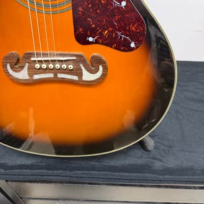 Used Epiphone EJ-200CE VS Super Jumbo Acoustic Electric Guitar Vintage Sunburst with Case 2011 image 11